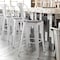 Flash Furniture White Metal Stool with Gray Poly Seat ET-3534-30-WH-PL1G-GG - alternate 1